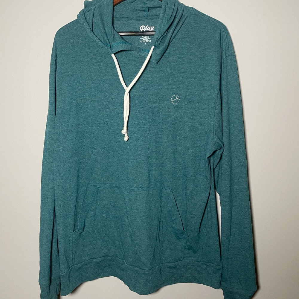 Hammermade Long Sleeve Hoodie Teal Size Large (L)